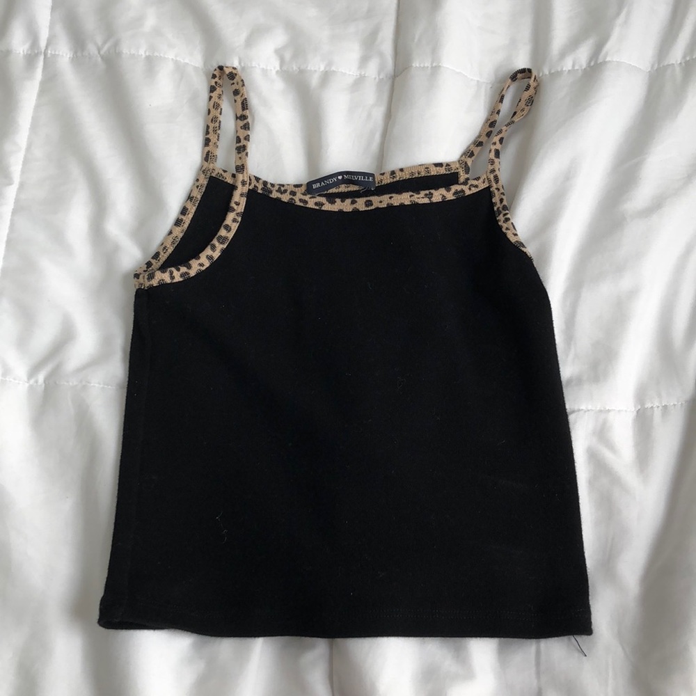 Cheetah print crop top